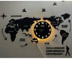 Acrylic World Map Clock