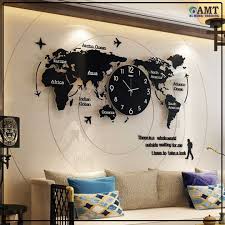 Acrylic World Map Clock